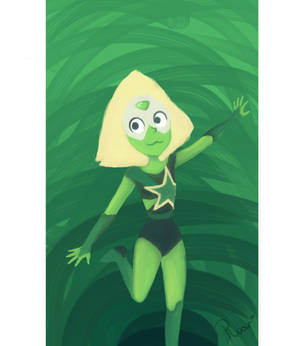 Peridot  crystal gem