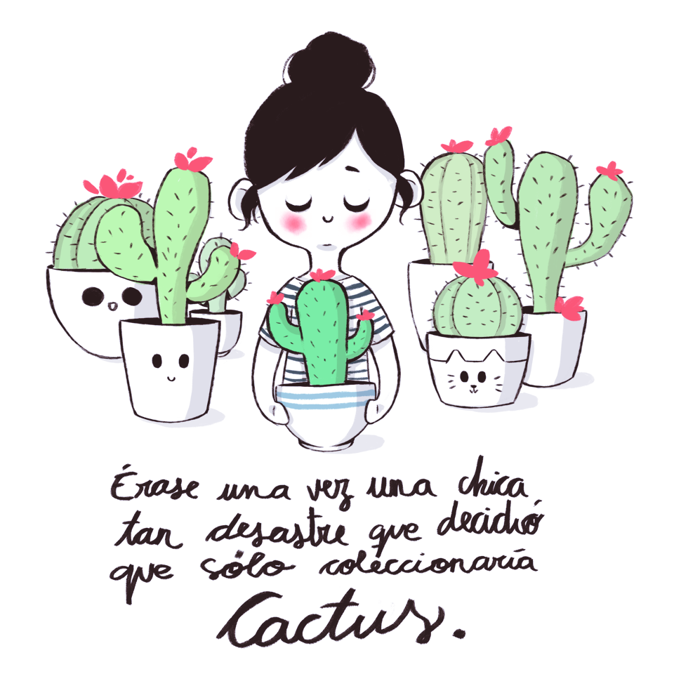 The cactus girl - Availabe on REDBUBBLE!