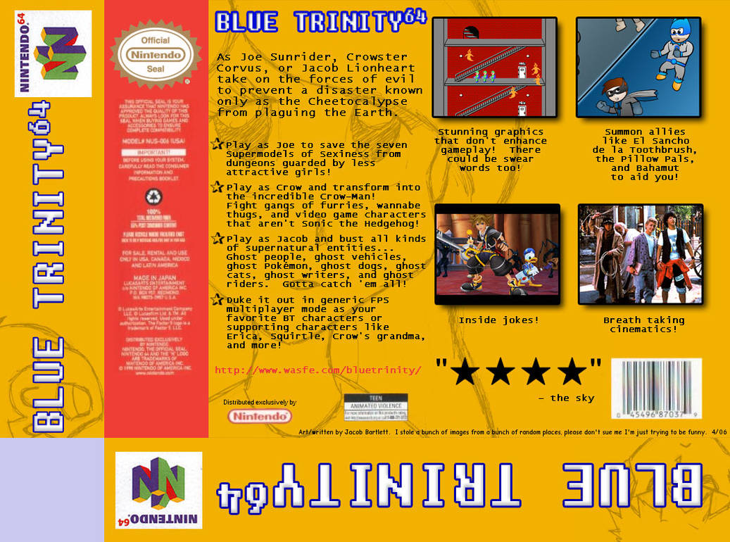 Blue Trinity 64 - Back by JacobLionheart on DeviantArt
