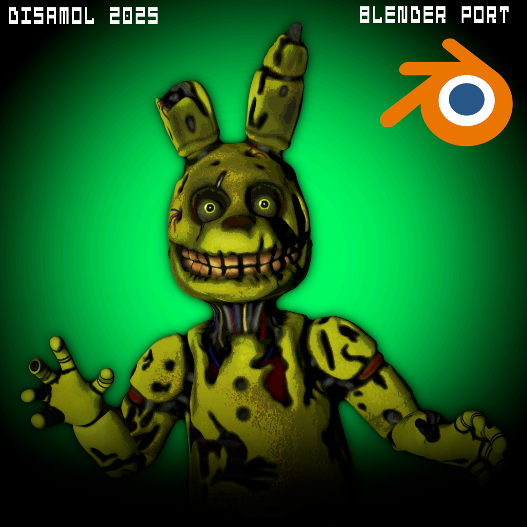 Salvage Springtrap Original Springtrap/Salvage Model - Blender Port by Disamol on DeviantArt