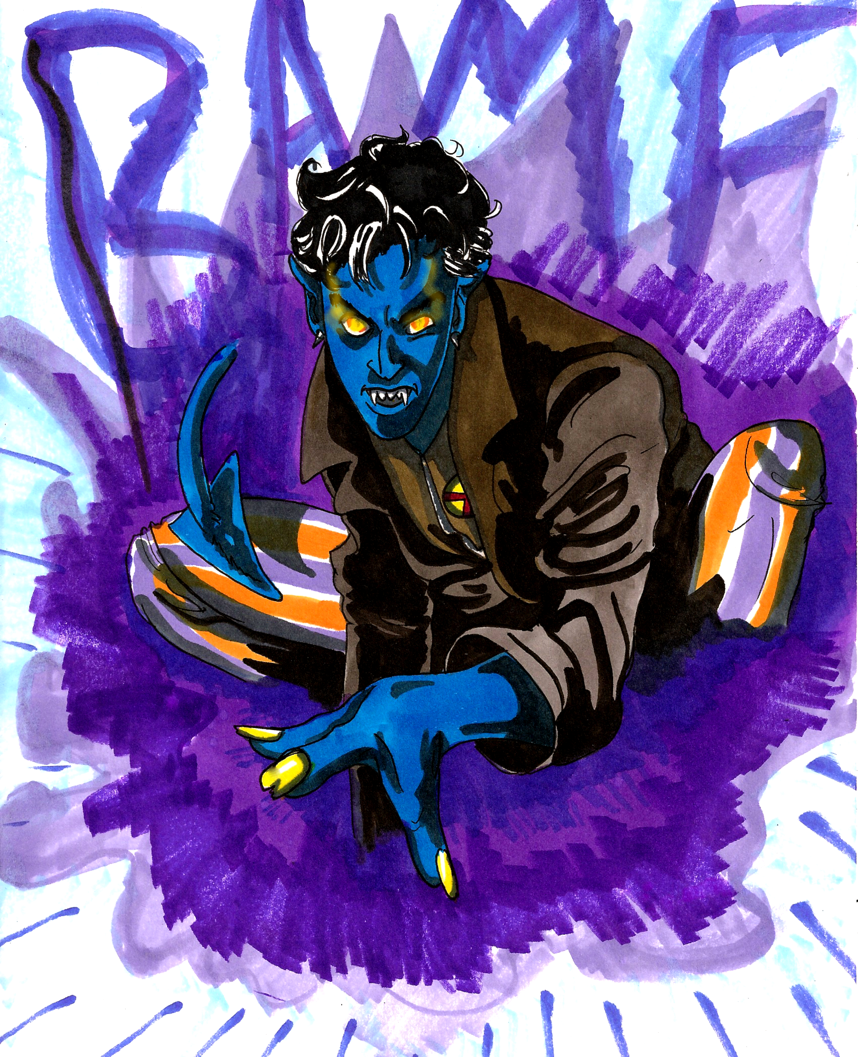 Nightcrawler is a BAMF by RolkStone on DeviantArt