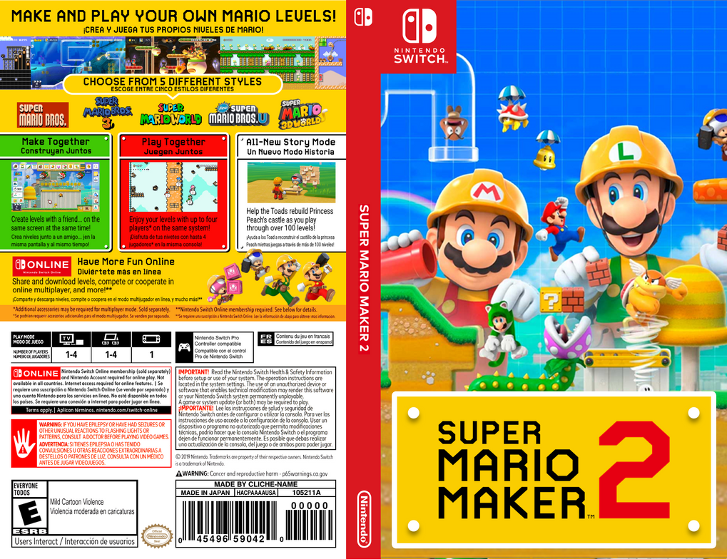 Mario Maker 2 Cover Art By 5Mikachu On DeviantArt