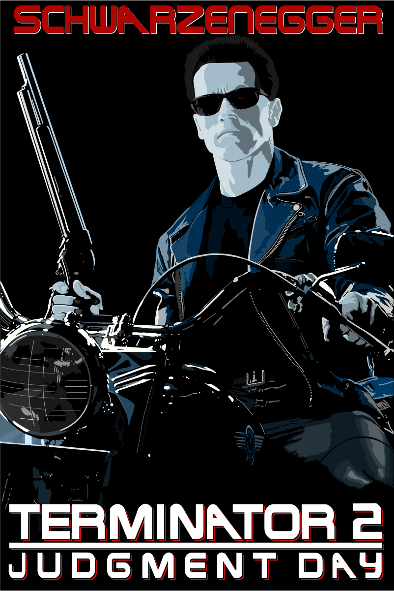 Terminator 2 Poster Vector by xMattMurderx on DeviantArt