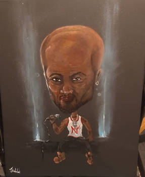 Dmx . Acrylic paint characterized. Rip