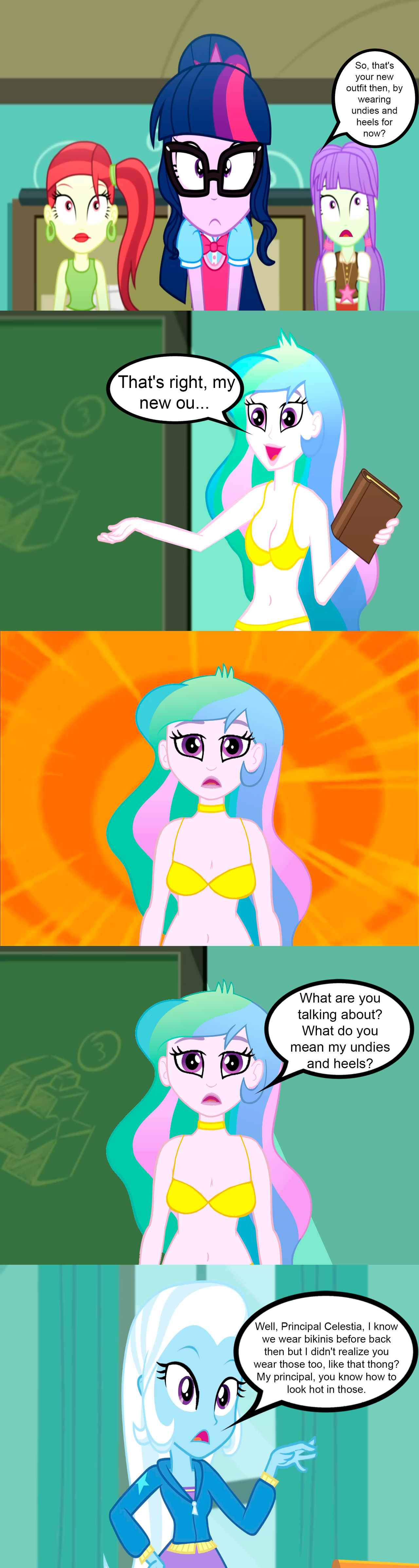 Wardrobe Multifunction Deviantart Principal Celestia Wardrobe Malfunction part 4 by CrazyBrothersStyleR2 ...