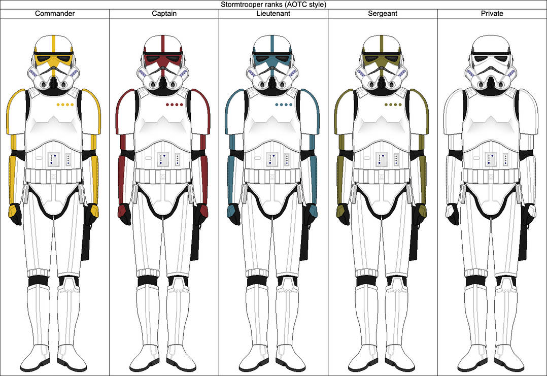 Stormtrooper ranks (AOTC style) by JinxyAu on DeviantArt