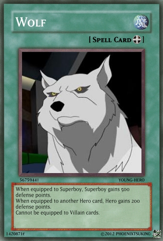 +Young Justice Cards+ Wolf Spell Card