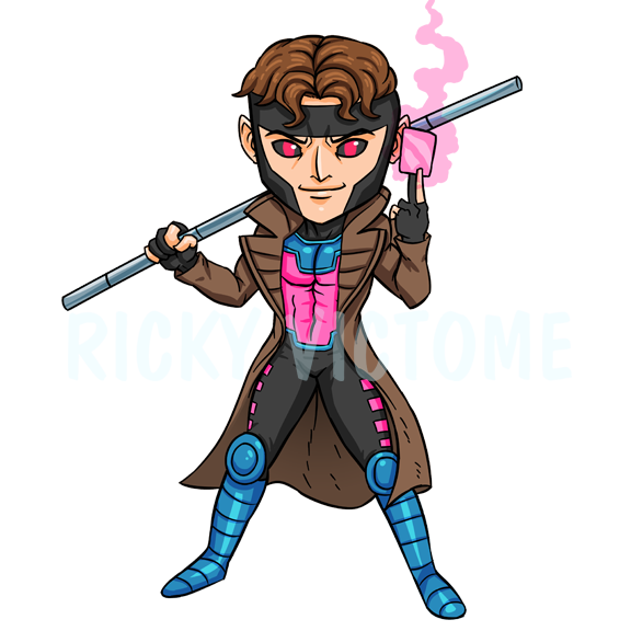 Gambit Chibi Boi Sticker Design by Rinexperience on DeviantArt