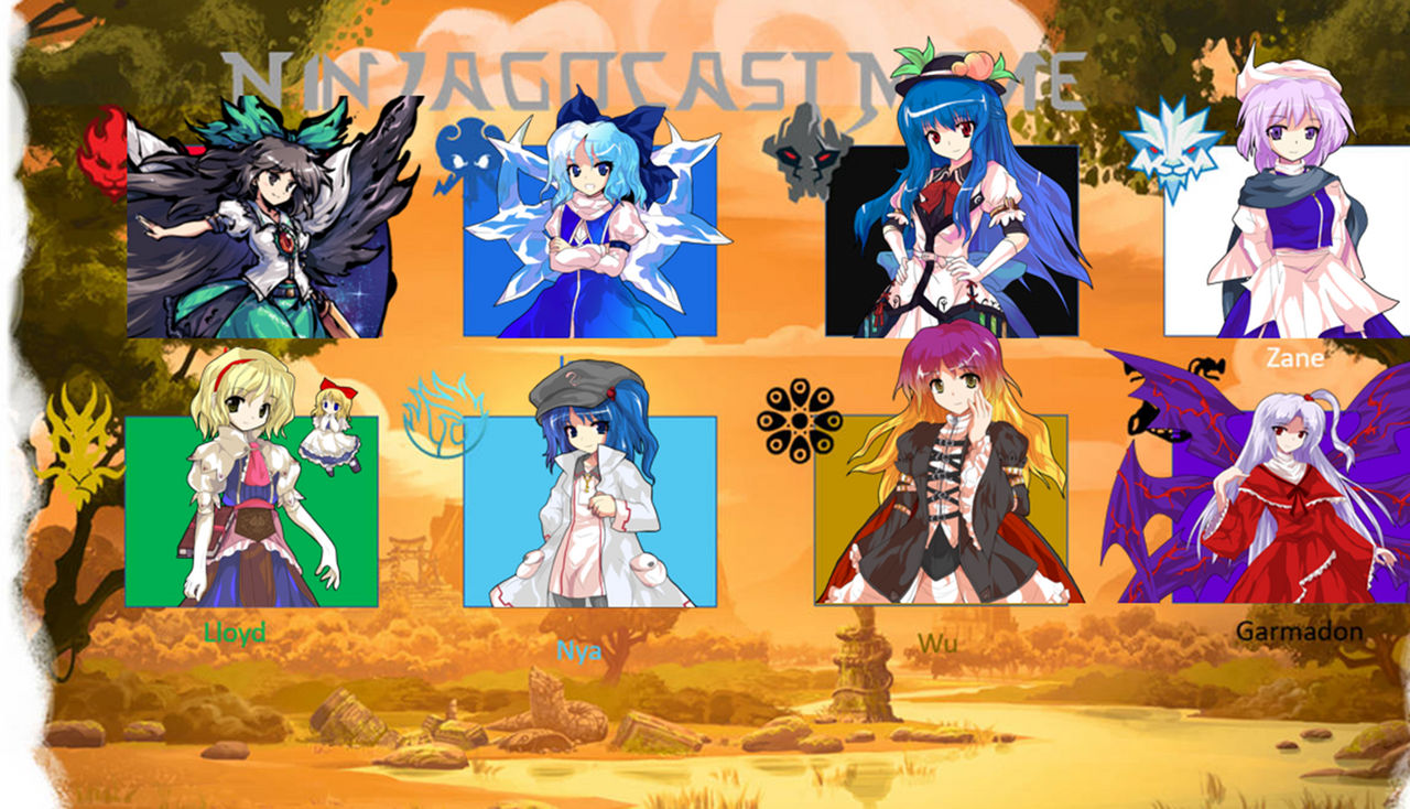 Ninjago Touhou Cast