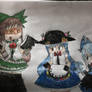 Utsuho , Tenshi , and Cirno