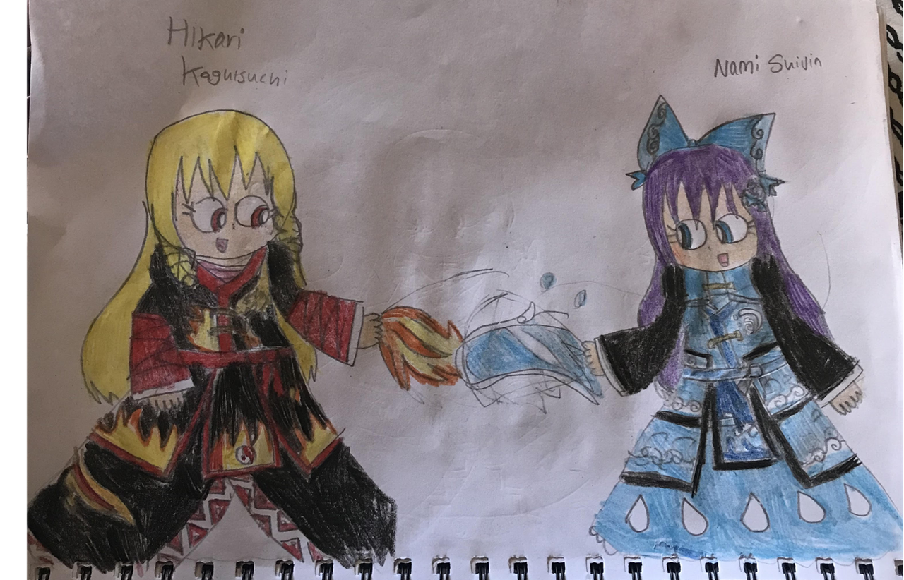 Hikari Kagutsuchi and Nami Suijin