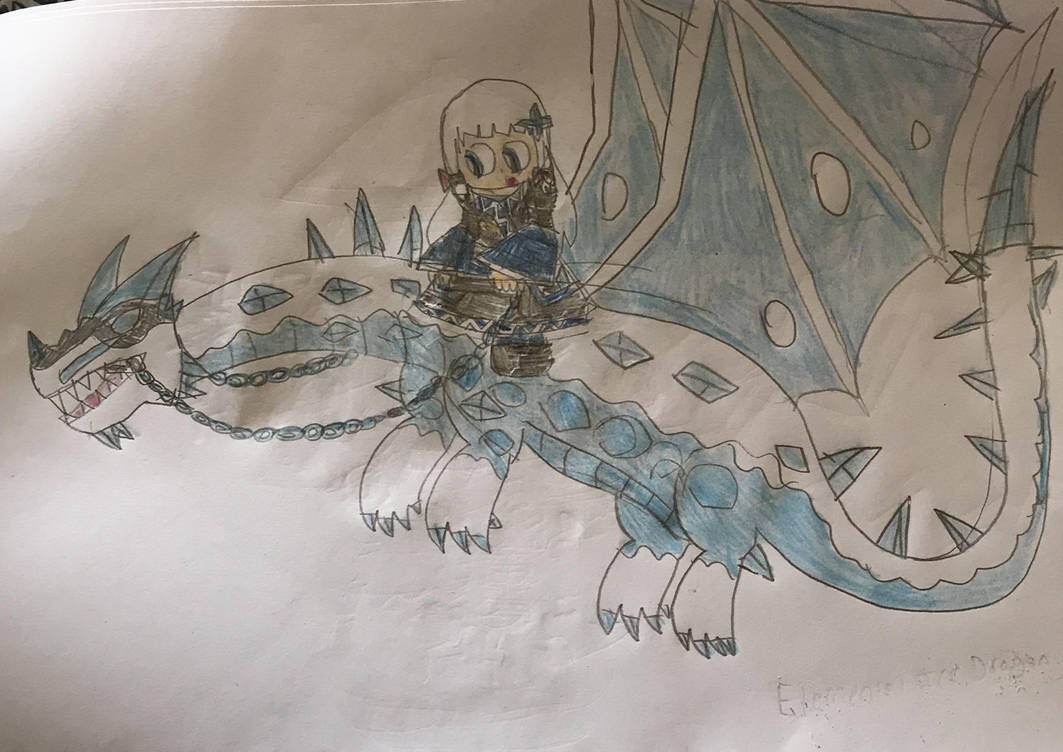 Shimo Kuraokami and her Elemental Ice Dragon by Patchouli106735 on ...
