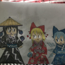 Kurai , Rin , and Cirno - Kimono