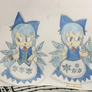 Long haired Cirno AU