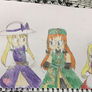 Toyohime , Meiling and Yumeko