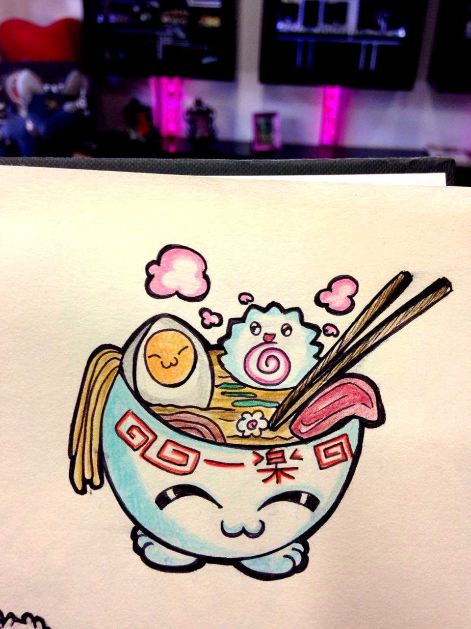 Cute Romen Drawing Kawaii ramen! by AntoniettaArnoneArts on DeviantArt
