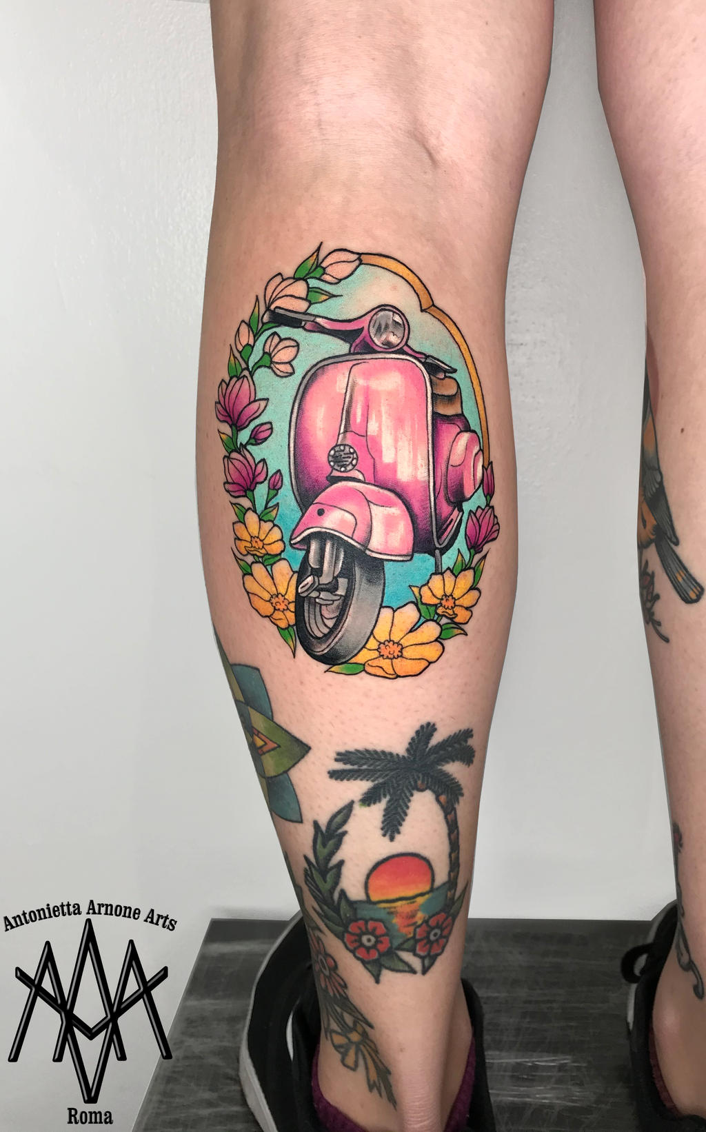 Vespa tattoo by AntoniettaArnoneArts on DeviantArt