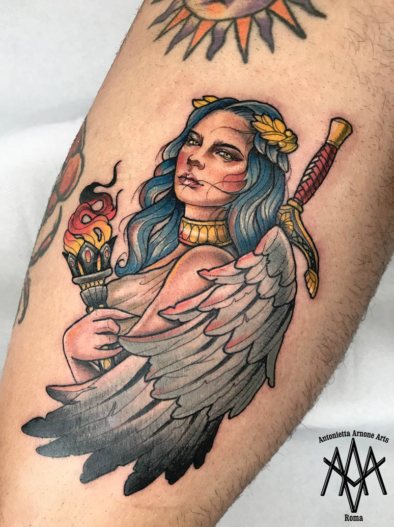 goddess of victory tattoo on DeviantArt