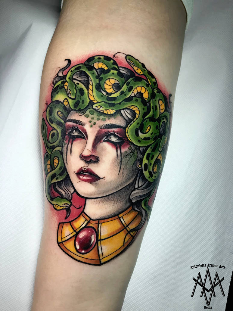 Medusa tattoo by AntoniettaArnoneArts on DeviantArt