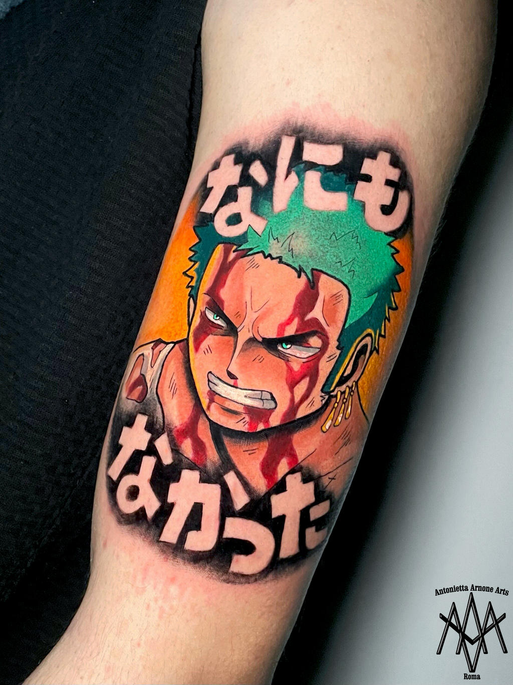 Roronoa Zoro tattoo by AntoniettaArnoneArts on DeviantArt