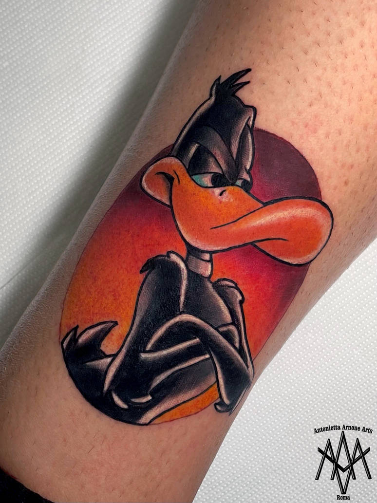 Daffy Duck tattoo by AntoniettaArnoneArts on DeviantArt