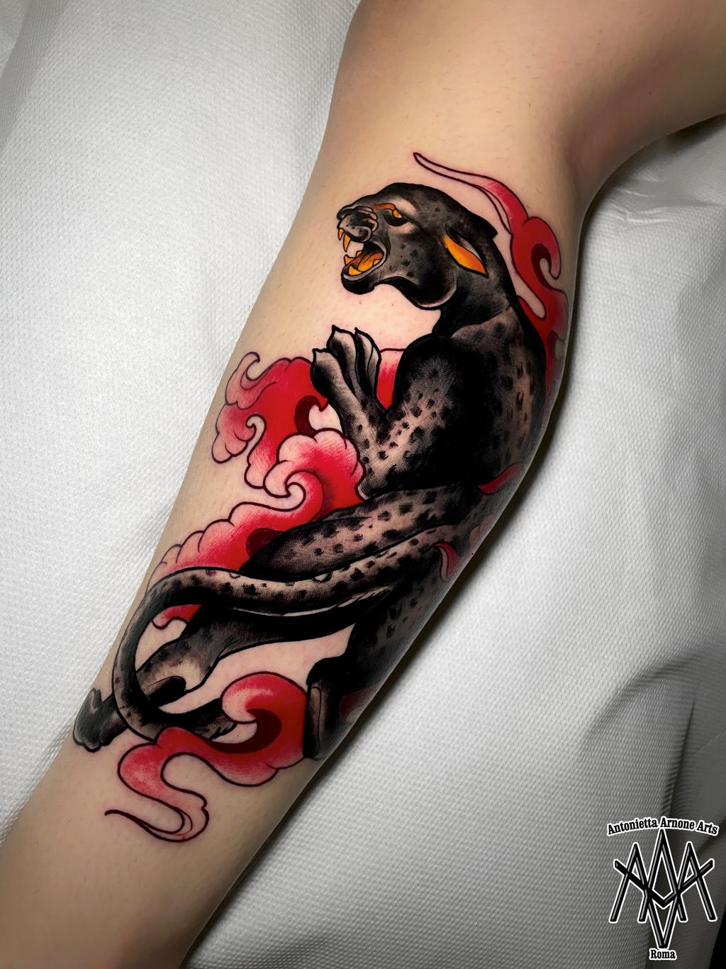 Panther tattoo by AntoniettaArnoneArts on DeviantArt