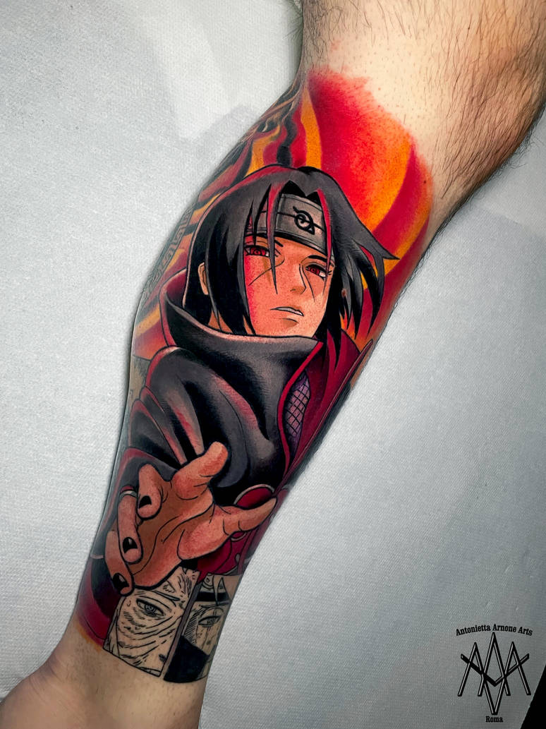 Itachi Uchiha tattoo by AntoniettaArnoneArts on DeviantArt