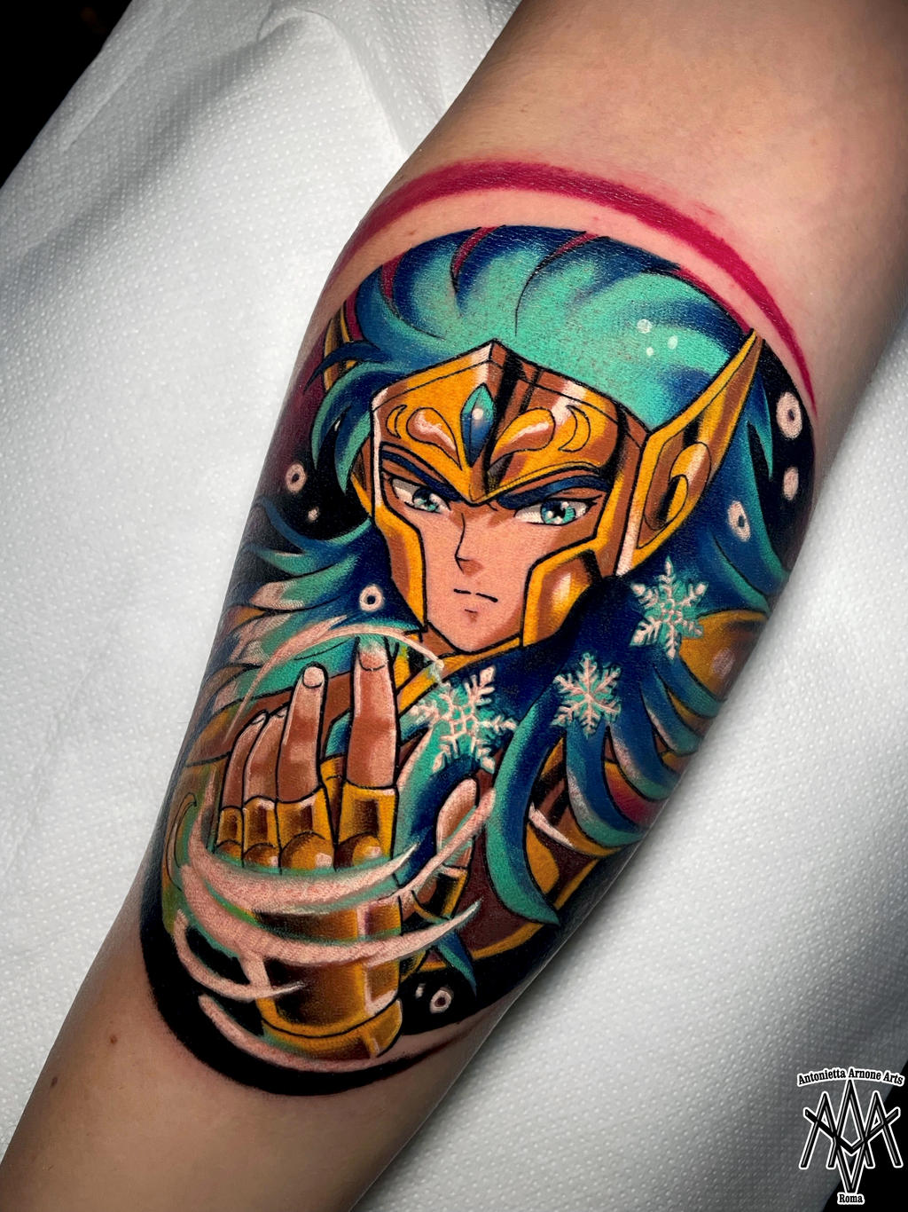 Camus Aquarius Saint Seiya tattoo by AntoniettaArnoneArts on DeviantArt