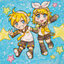 Kagamine Rin and Len chibi