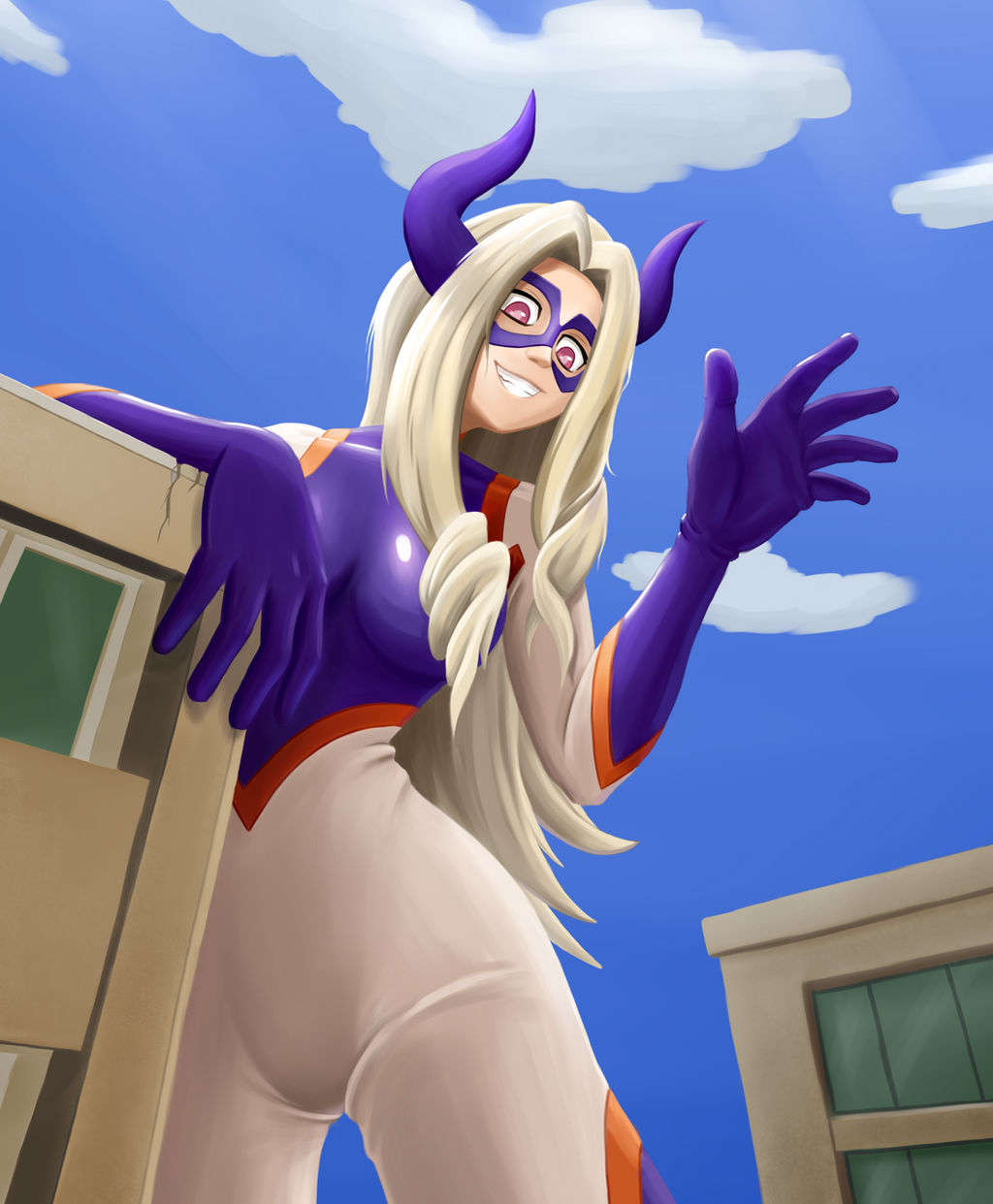Mt. Lady says hey by Lahley on DeviantArt