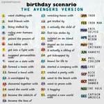 Birthday Scenario - Avengers Edition