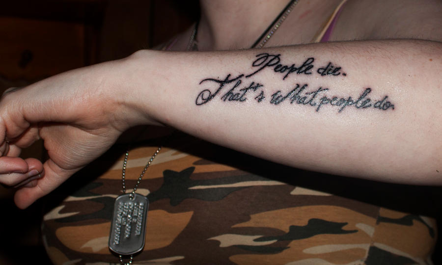 Tattoo #03 - Jim Moriarty Quote
