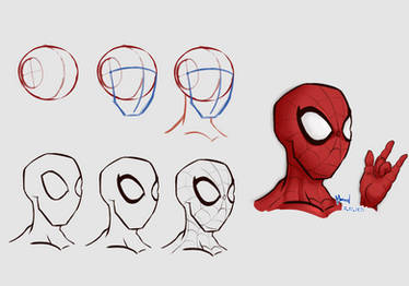 How to draw Spider-Man