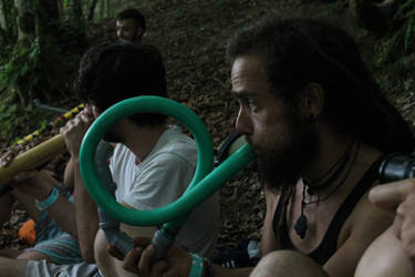 Damir and plastic didgeridoo