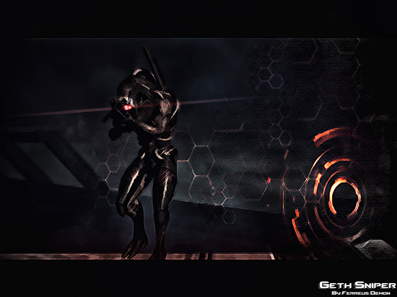 Geth Deviantart Mass Effect Geth Sniper by FerreusDemonArt on DeviantArt