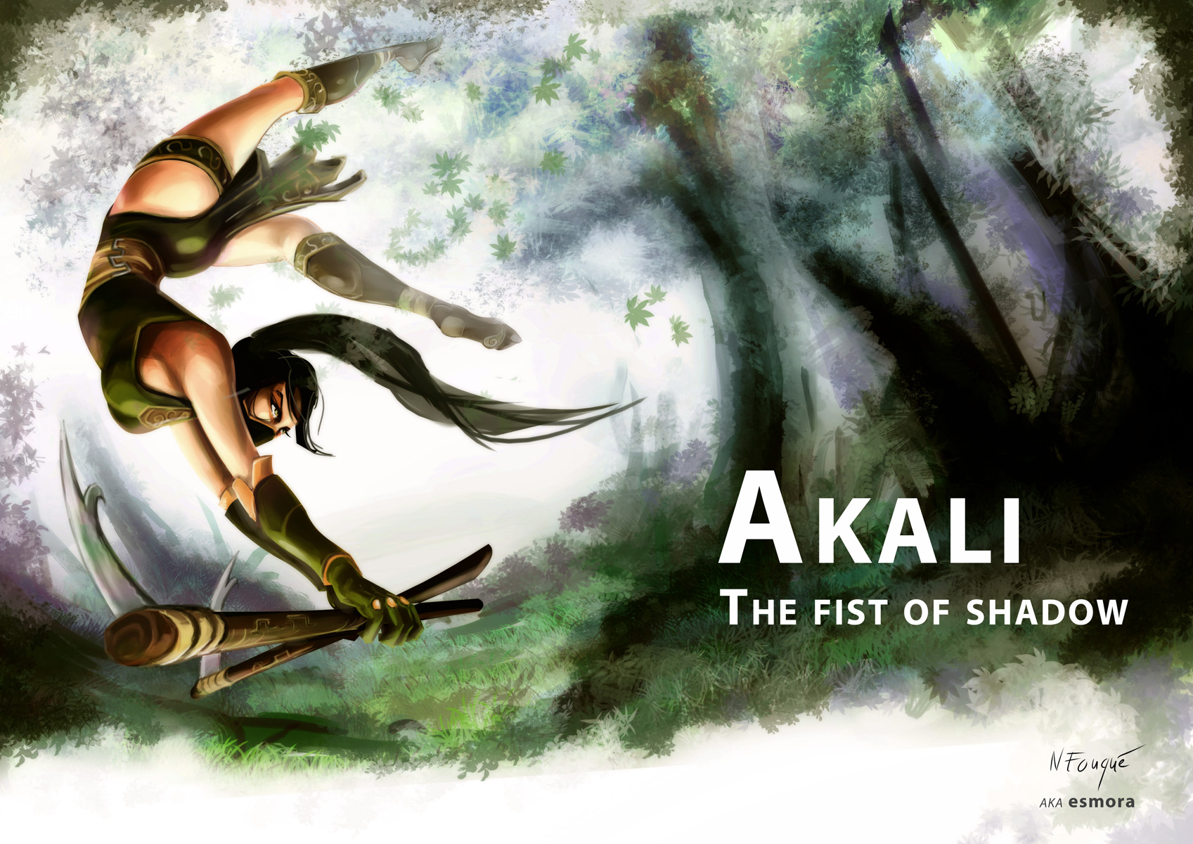 Akali, fist of shadow (part one) by nfouque on DeviantArt