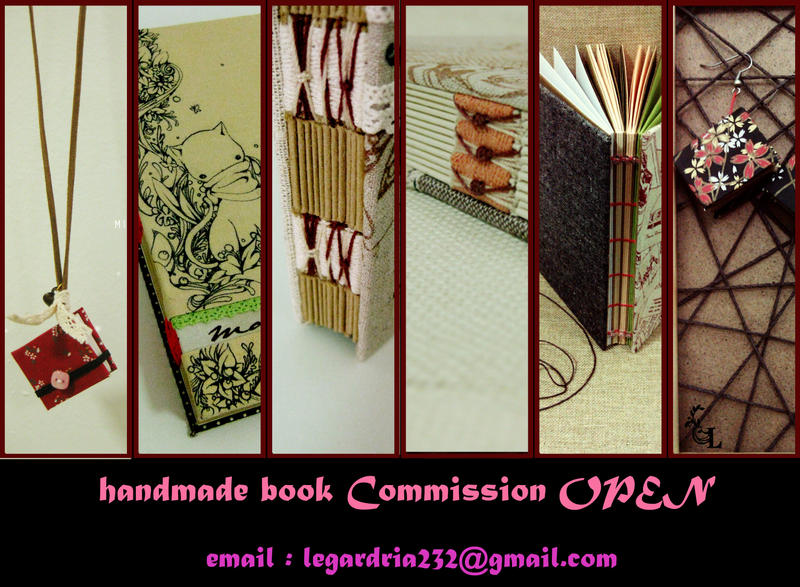 Handmade book Commission Open