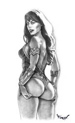 Wonder Woman. Pin up.