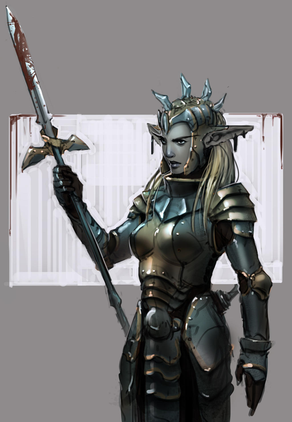 Elf Guard sketch by KuruArts on DeviantArt
