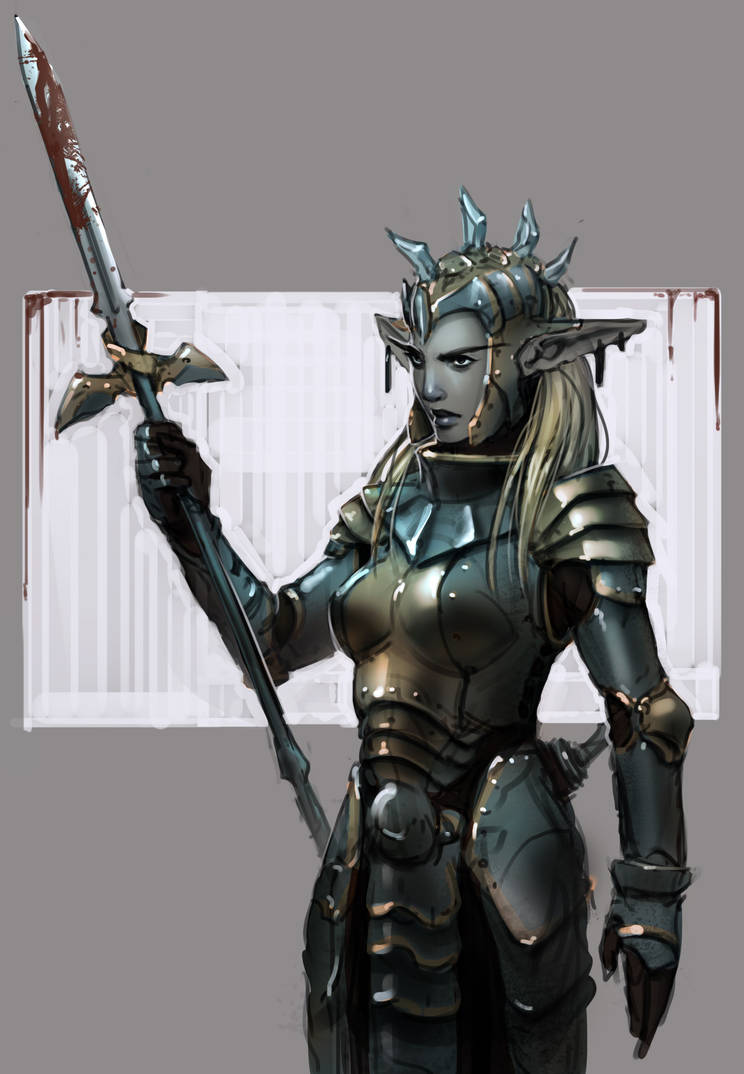 Elf Guard sketch by KuruArts on DeviantArt