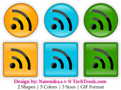 Free Web 2.0 Rss Buttons