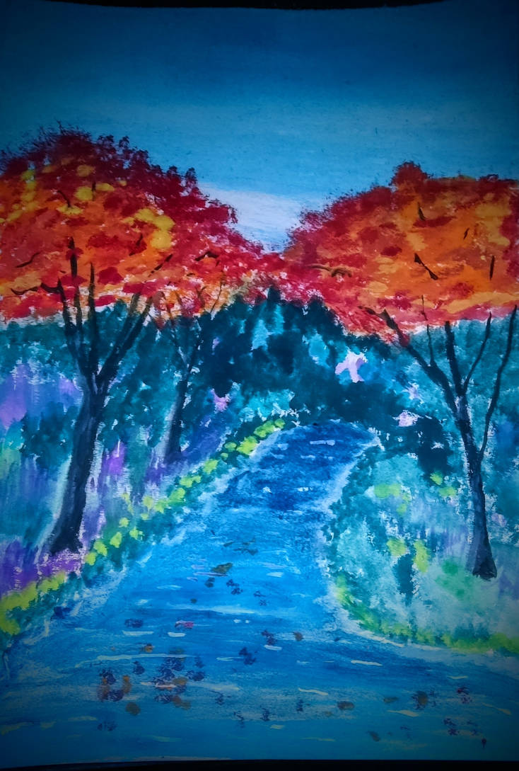 icy path in the park by bestluki1 on DeviantArt