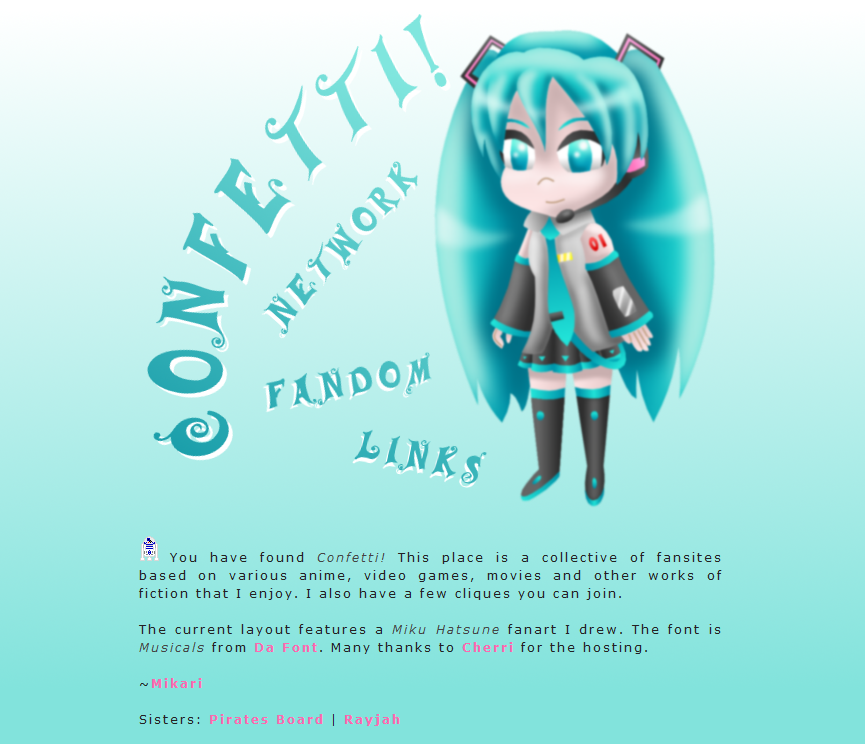 Confetti Miku layout