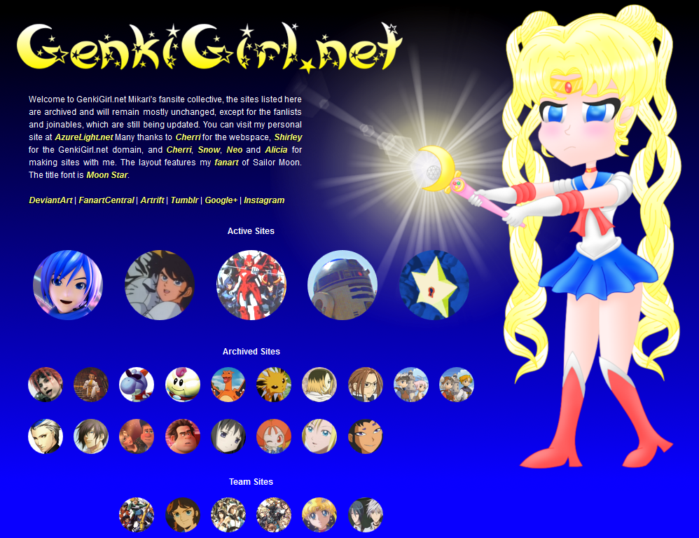 Sailor Moon layout