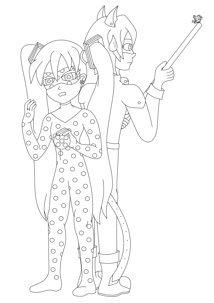 Vocaloid Ladybug lineart