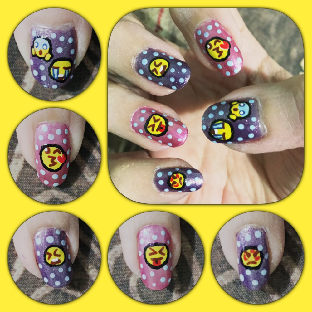 Emoji Nail Art Right