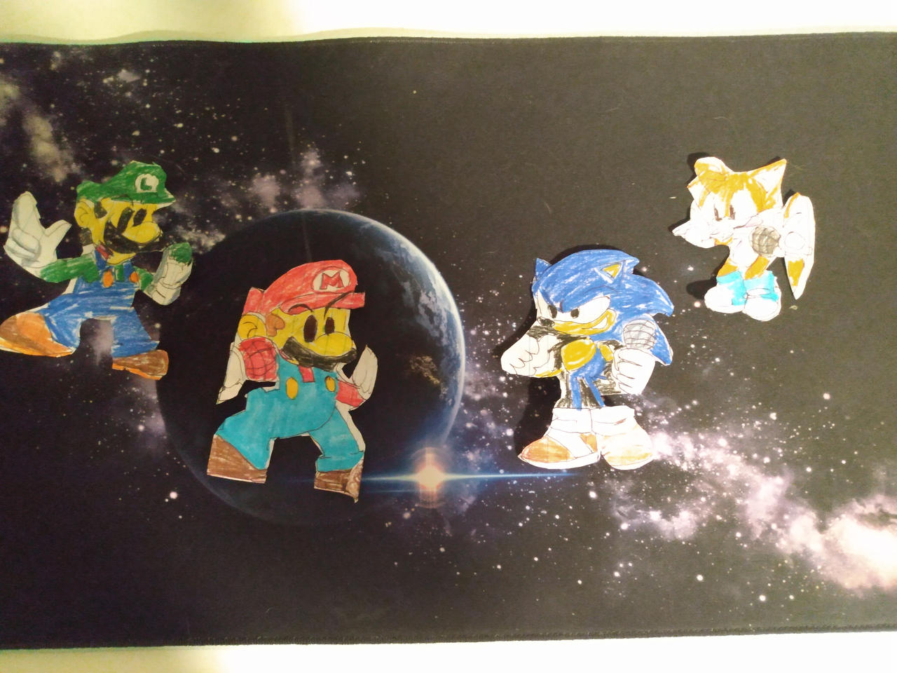 Sonic and Tails vs Mario and Luigi! by LuigiFan640 on DeviantArt