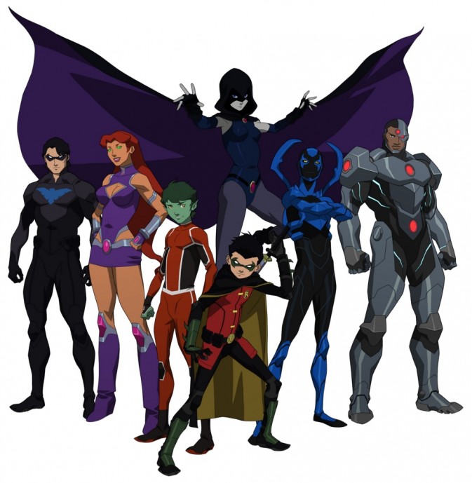 Teen Titans of the JL vs TT animated movie