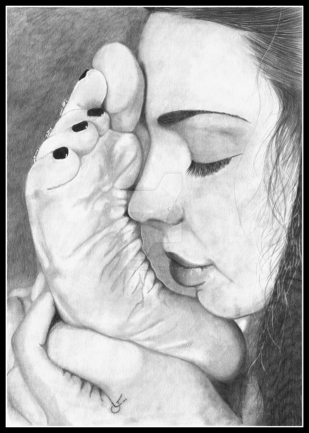 Girl Feet Pied By Loic Drawing On Deviantart Girl Feet Pied By Loic Drawing On Deviantart