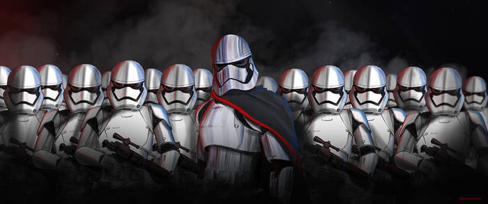 Captain Phasma with a Squad of New Order Troopers